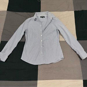 Banana Republic Tailored Fit Women’s Striped Button-Up Shirt